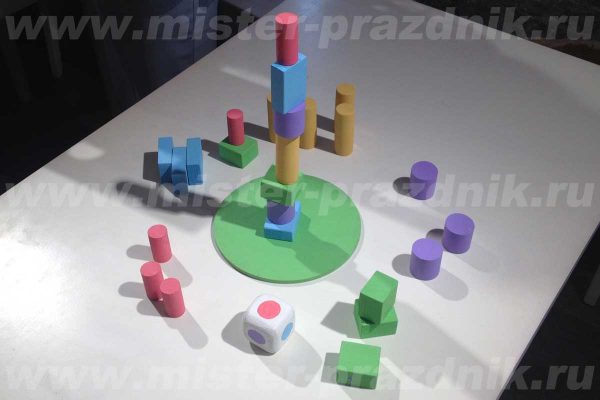 Аренда настольной игры цветная башня для проведения праздника в иваново